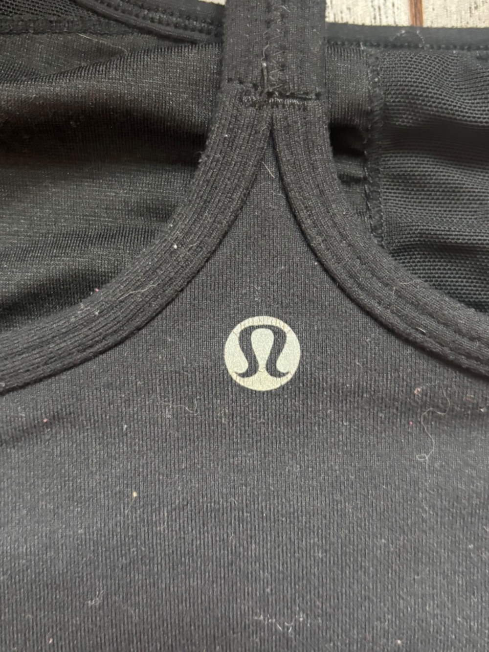 Lululemon Power Y Tank No Pads 4 black yoga climb run lift Pilates pickleball - Picture 9 of 11